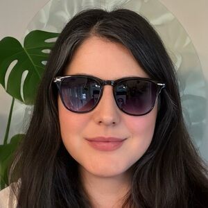 Meet Glasses Classic Black Gradient Sunglasses Retro Round Frame (8)